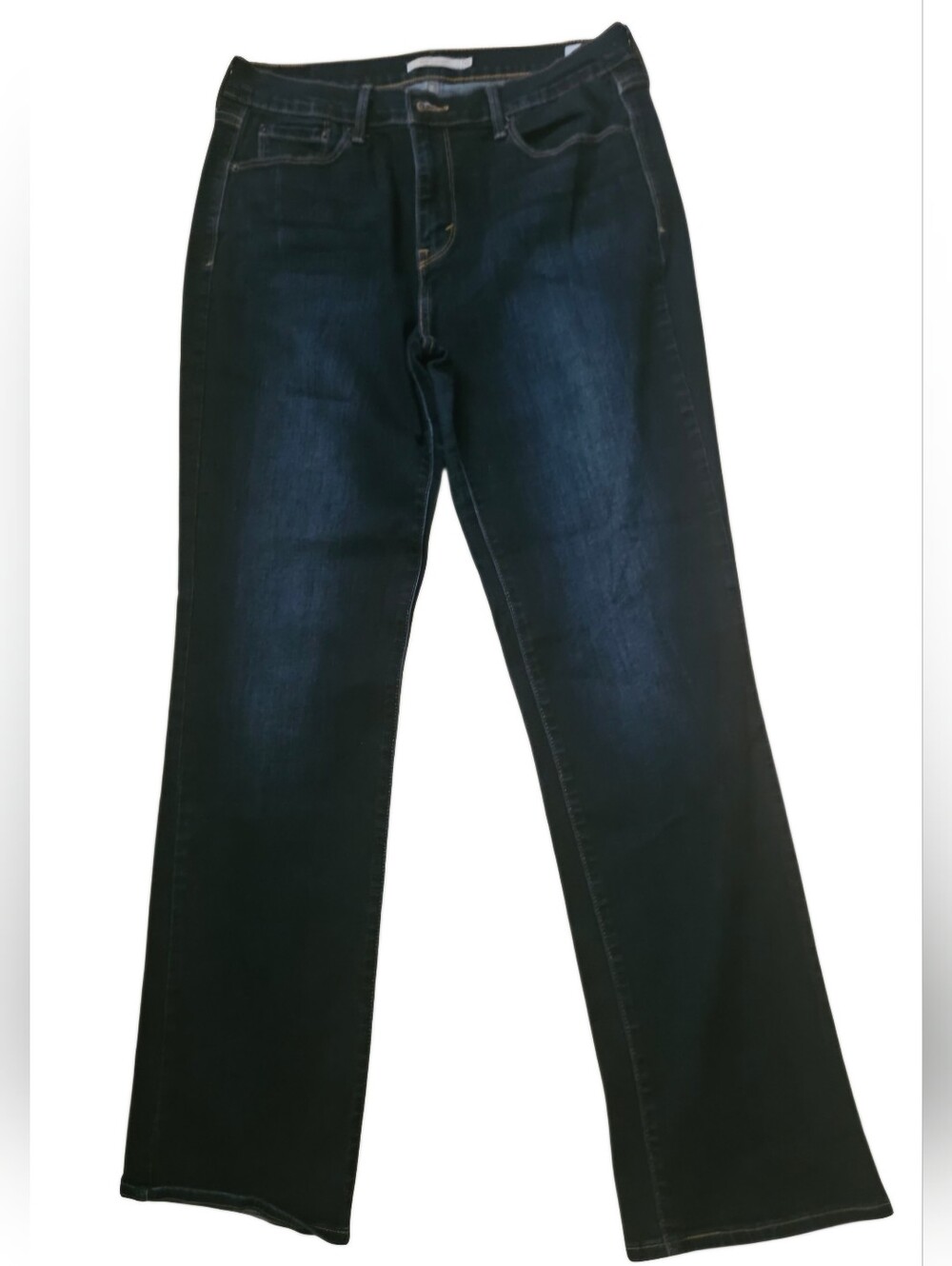 Levis 505 Straight Dark Wash Jeans Women 12